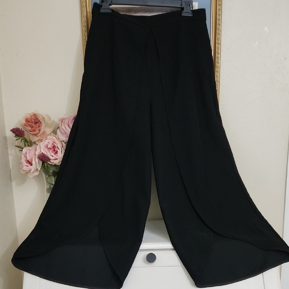 Gianni Bini Black Wide-Leg Pants